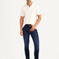 Men's 512 Dark Blue Slim Tapered Fit Mid Rise Jeans - Styleshot View