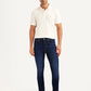 Men's 512 Dark Blue Slim Tapered Fit Mid Rise Jeans - Front View