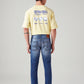 Men's 512 Blue Slim Tapered Fit Mid Rise Jeans - Back View