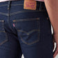 Men's 512 Dark Blue Slim Tapered Fit Mid Rise Jeans - Detail View