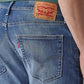 Men's 512 Blue Slim Tapered Fit Mid Rise Jeans - Detail View