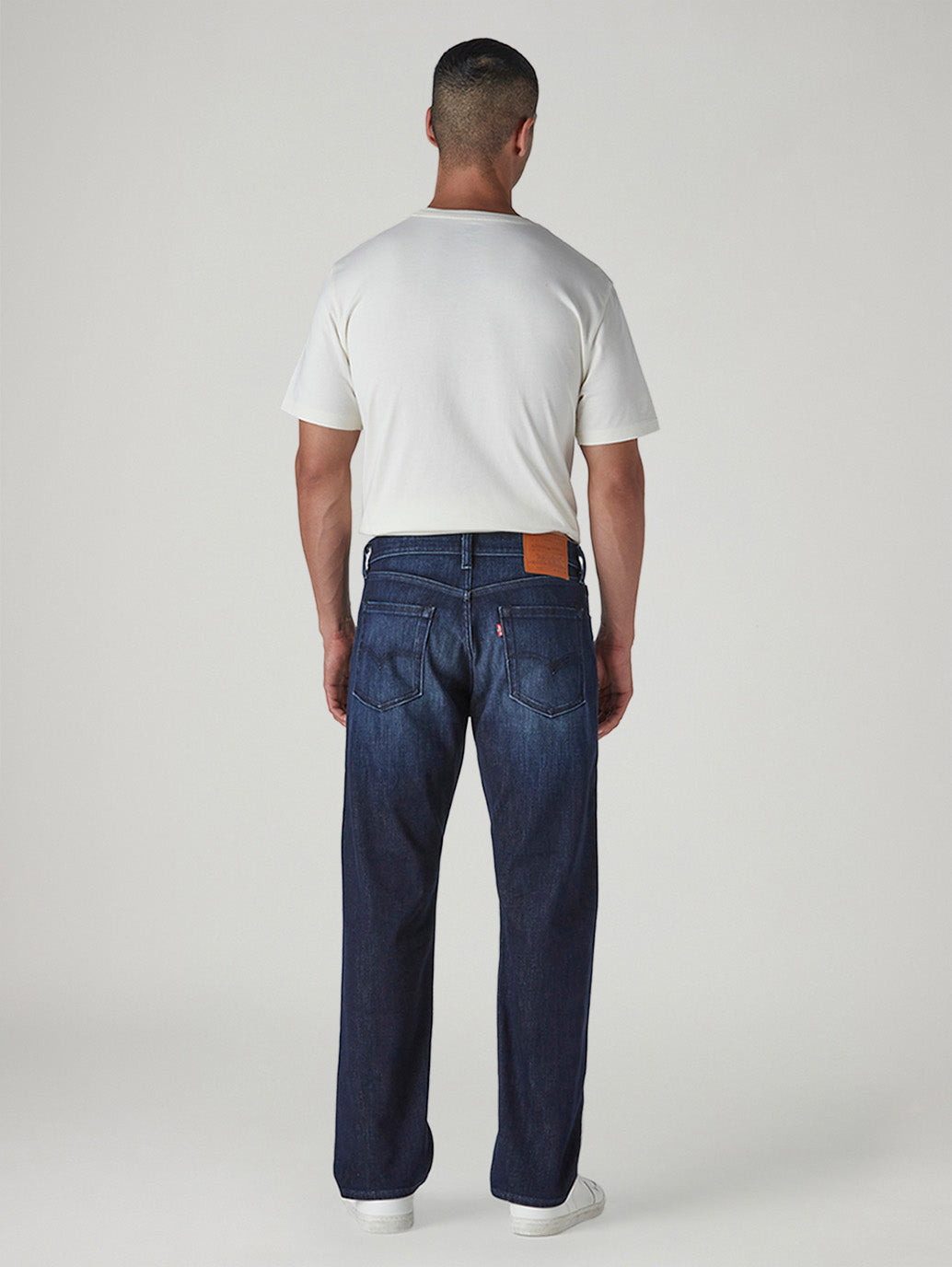 Men's 512 Dark Indigo Slim Tapered Fit Mid Rise Bi-Stretch Jeans - Back View