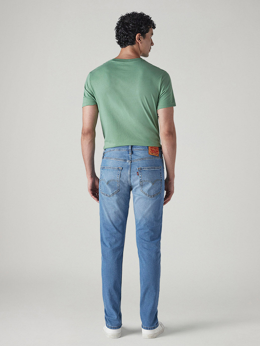 Men's 512 Light Indigo Slim Tapered Fit Mid Rise Jeans - Back View