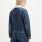 Women's Original Sherpa Denim Trucker Jacket - Back View