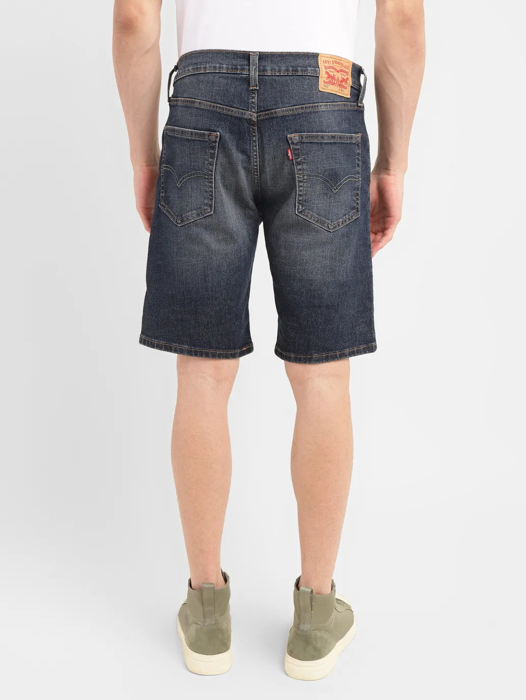 Men s Dark Indigo Regular Fit Shorts Levis India Store
