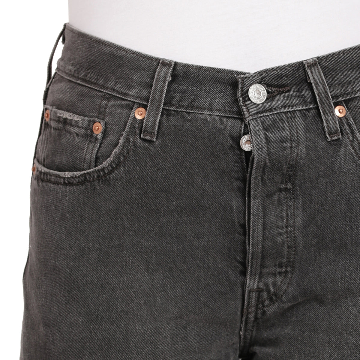 Women's 501 Grey Straight Fit High Rise Jeans - e22effc4-68e0-44c1-a0fe-b3957abdab54 View
