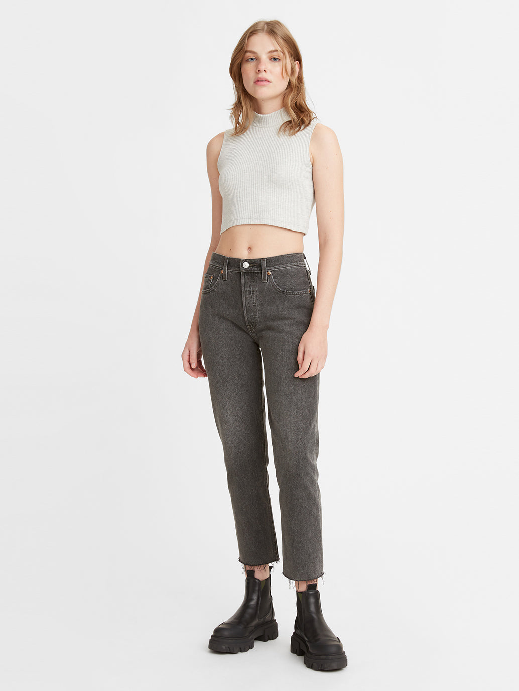 Women's High Rise 501 Cropped Jeans - 2bf850b2-984c-47d4-84ac-098c6c7f67e7 View