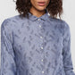 Women's  Printed Spread Collar Reversible Shirt