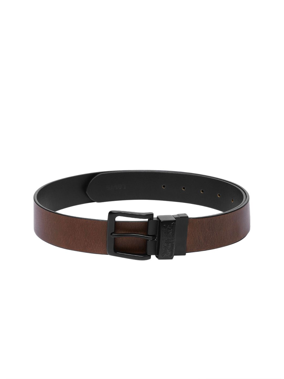 Men's Multicolored Reversible Belt - 36641c88-e830-4c65-b0ef-1f0d1c21941f1742206523624-Men-Solid-Reversible-Belt-1311742206523454-1 View