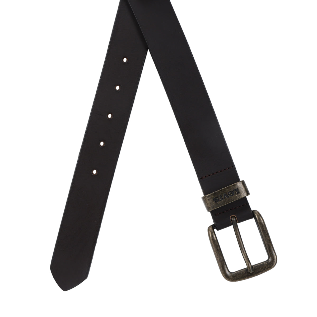 Men's Solid Brand Logo Belt