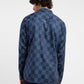 Men's Checkered Slim Fit Shirt Blue