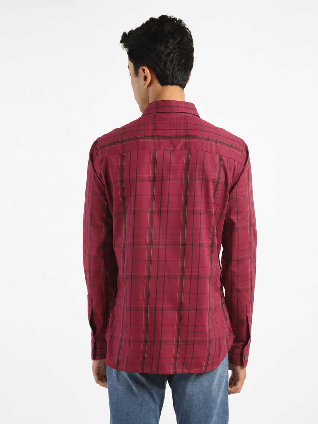 Men's Chekered Slim Fit Shirt - 266b5eaf-e1d5-4103-8223-b80145f77550 View