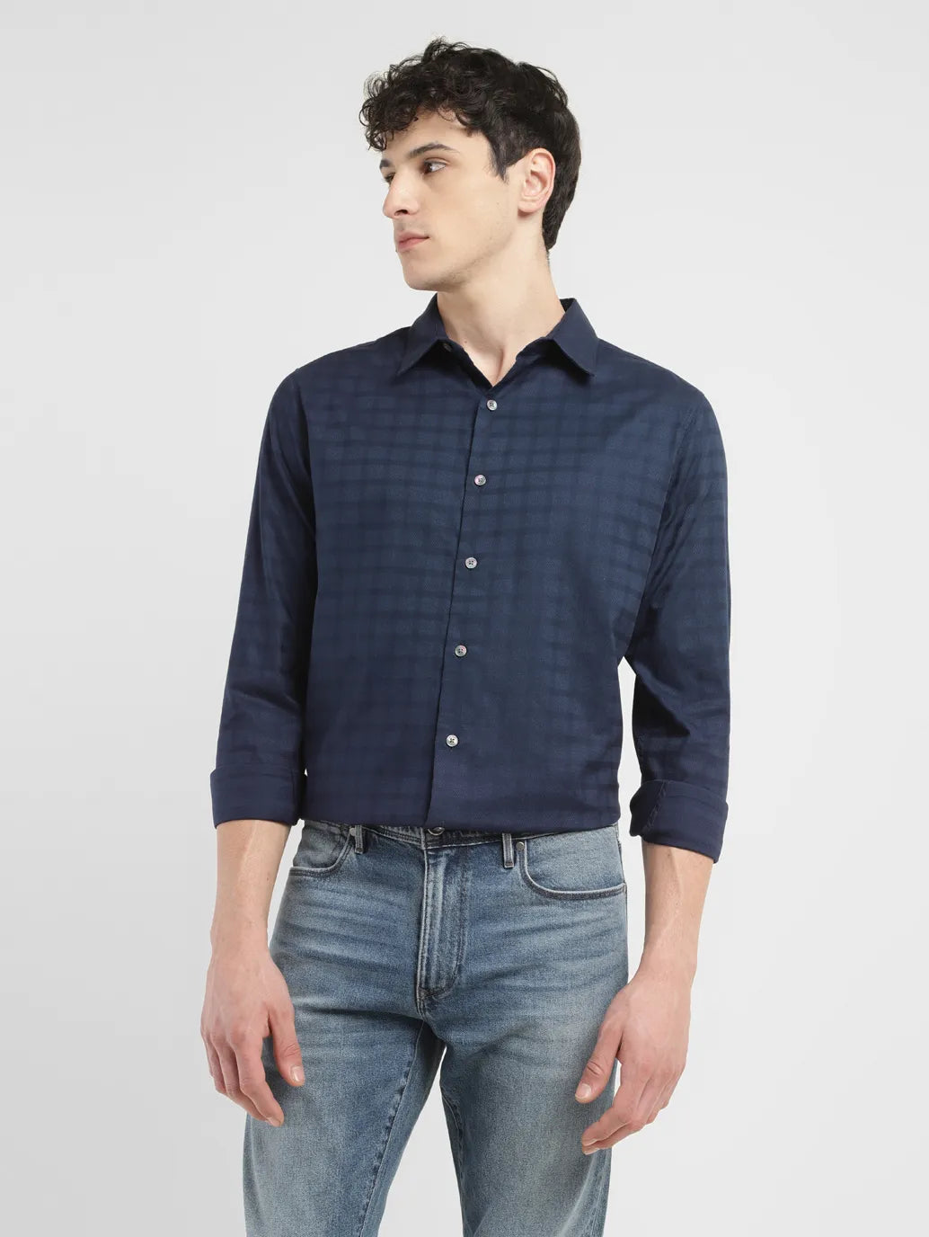 Men's Redloop Checkered Slim Fit Shirt