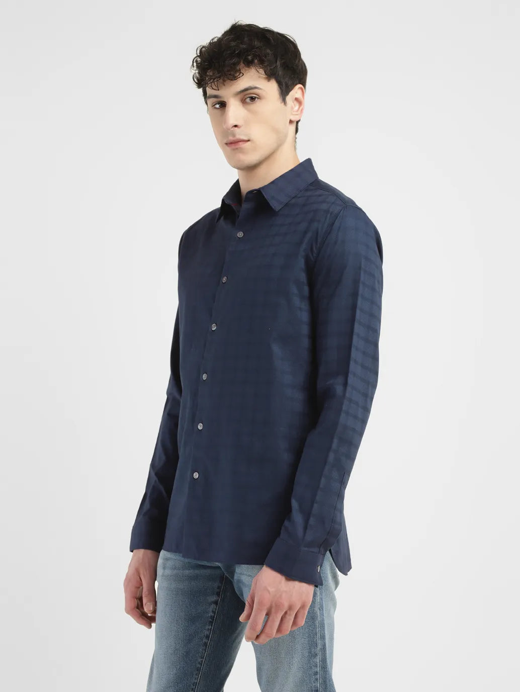 Men's Checkered Slim Fit Shirt