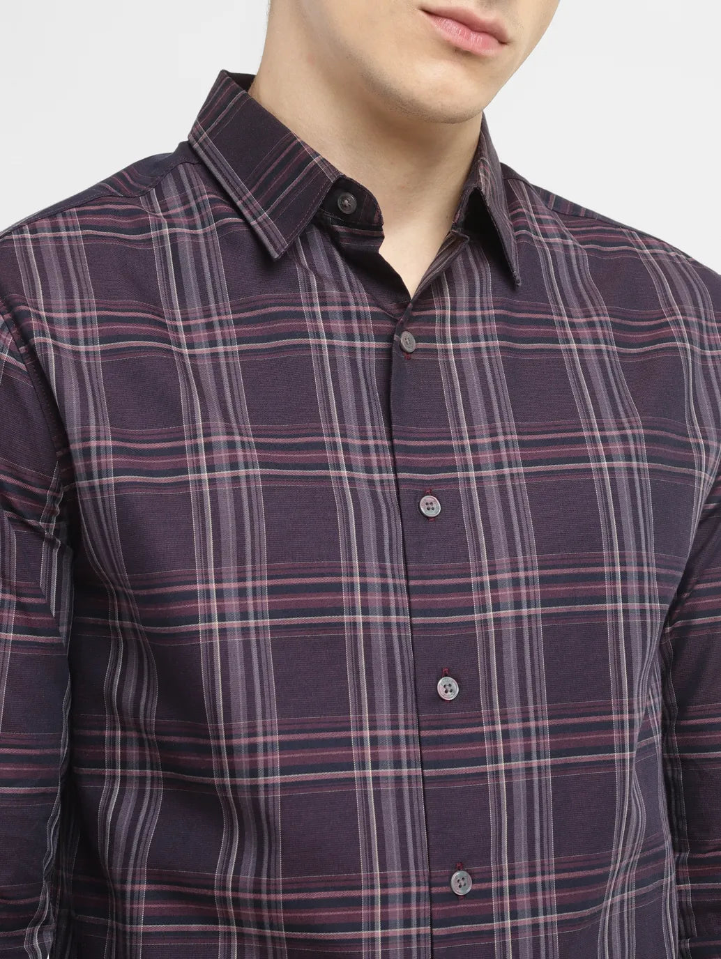 Men's Checkered Slim Fit Shirt