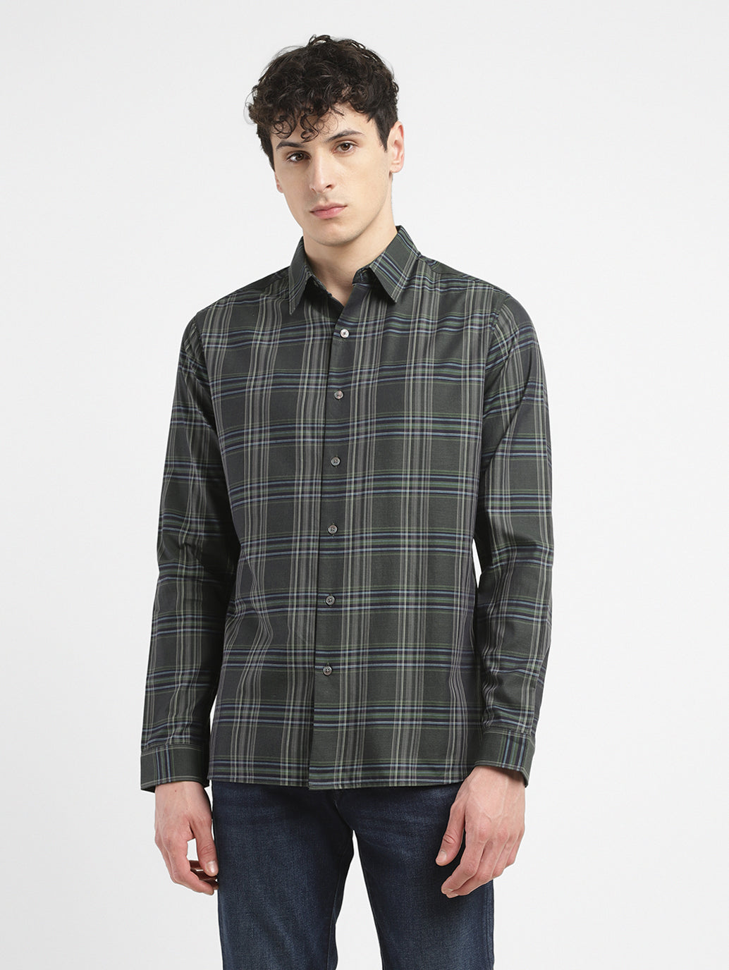 Men's Checkered Slim Fit Shirt