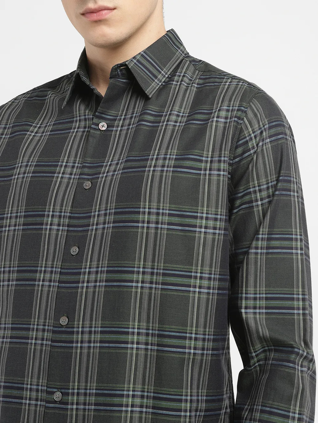 Men's Checkered Slim Fit Shirt