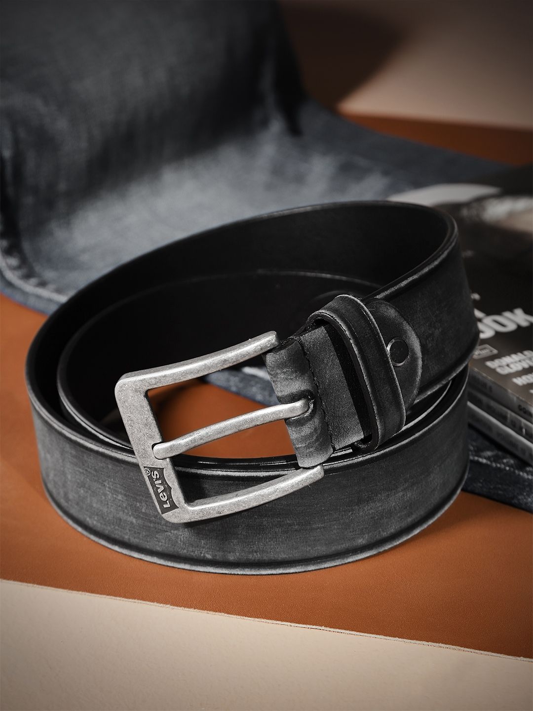 Men's Blue Solid Belt