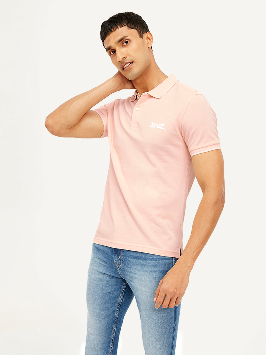 Men's Solid Slim Fit Polo T-shirt - 39f8aa30e63796a6d786bfeea0e09482 View