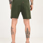 Men's Dark Green Regular Fit Shorts - 0eae0343-1fb7-4307-a680-38b5054540a3 View