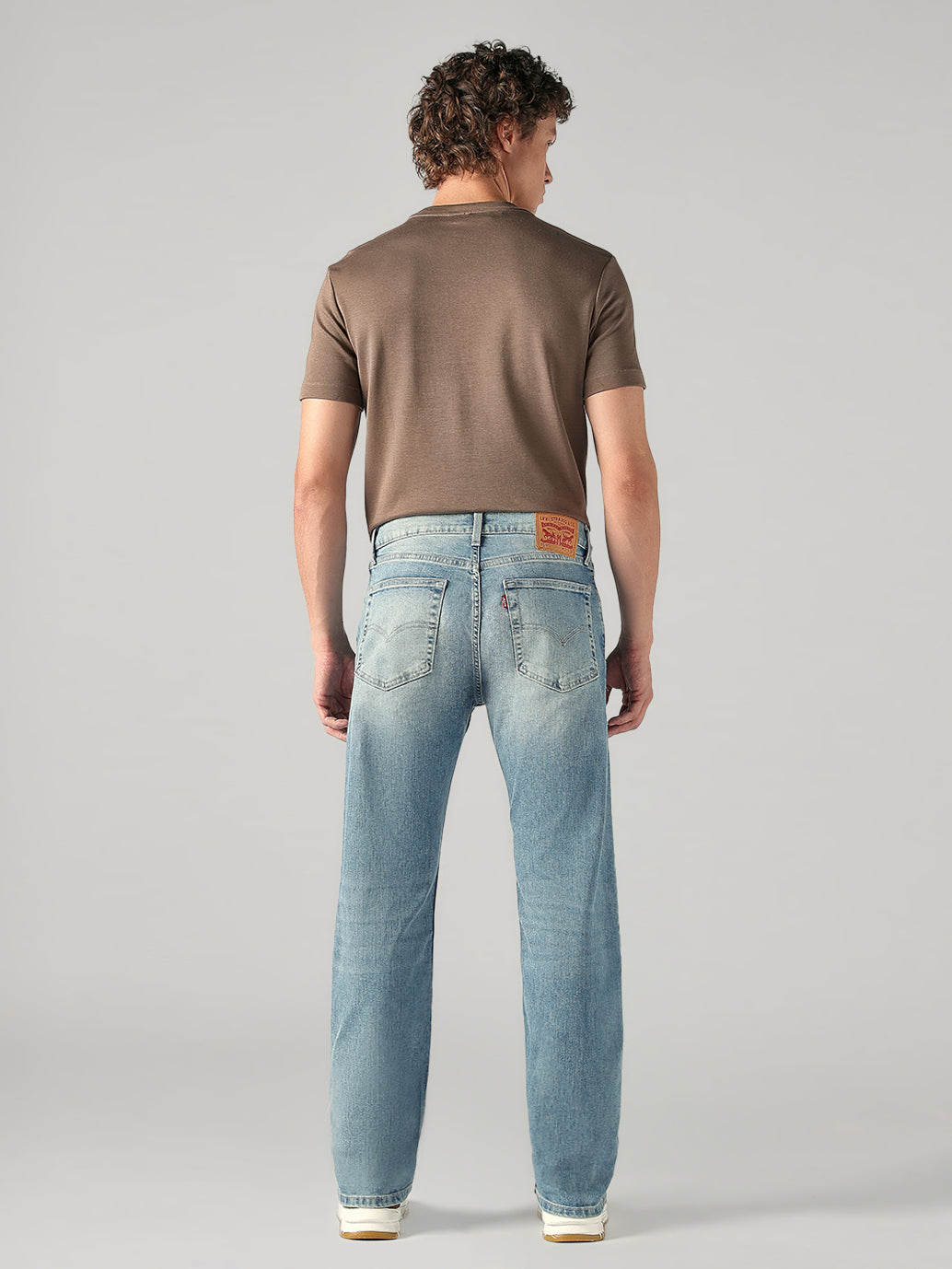 Men's 555 Light Blue Relaxed Straight Fit Mid Rise Jeans - 3b859c2c-564f-4bea-b2d5-e2f0bc332b79 View