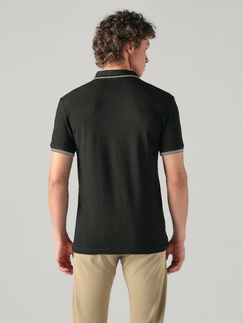 Men's Cotton Slim Fit Solid Pique Polo T shirt - b4495bb4-c347-43e4-b990-01cce5f0fcc5 View
