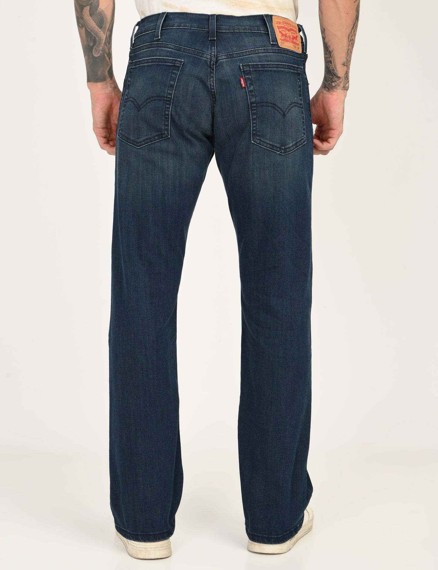 Men's 517 Bootcut Fit Dark Blue Mid Rise Jeans – Levis India Store