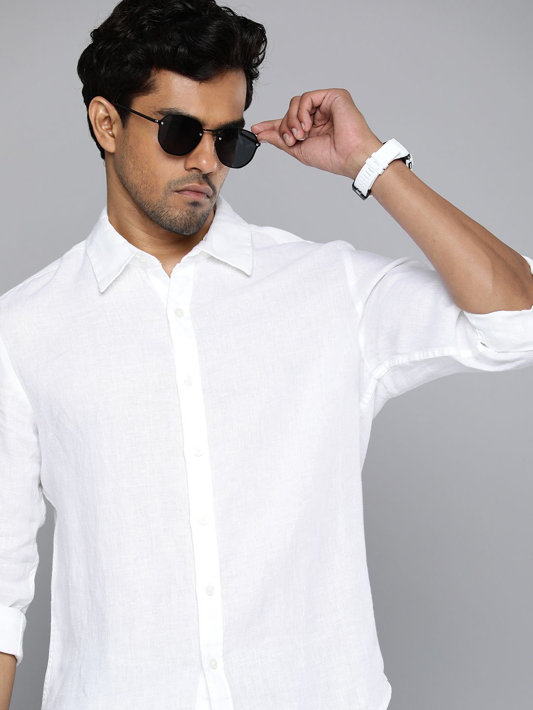 Men's Redloop Solid Slim Fit Shirt