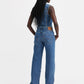 Women's 501 Blue Straight Fit High Rise Jeans - 40193d7afcb59574fc61f1ae2f30f9b0 View