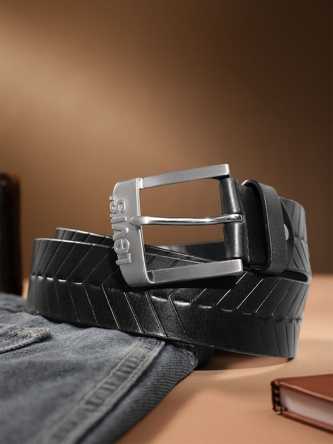 Men's Black Textured Belt – Levis India Store