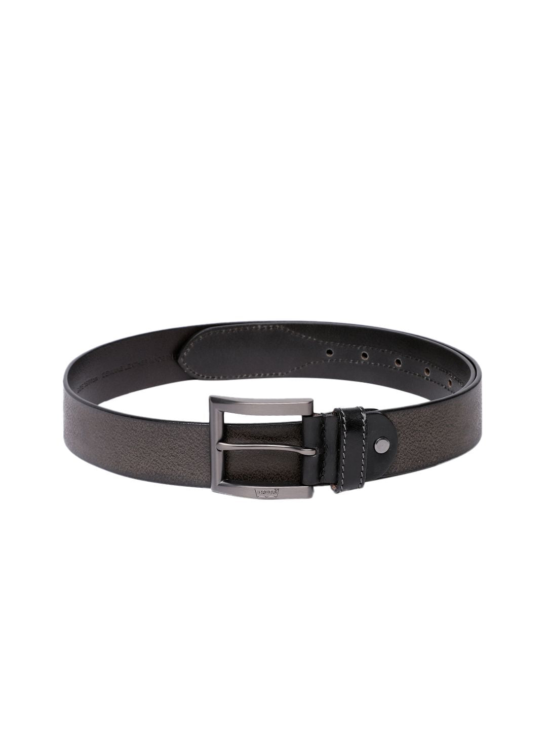 Men's Grey Textured Belt - 44788491-2085-4a5a-8b6c-d89e915ae7221742190715550-Men-Textured-Leather-Belt-7091742190715394-1 View