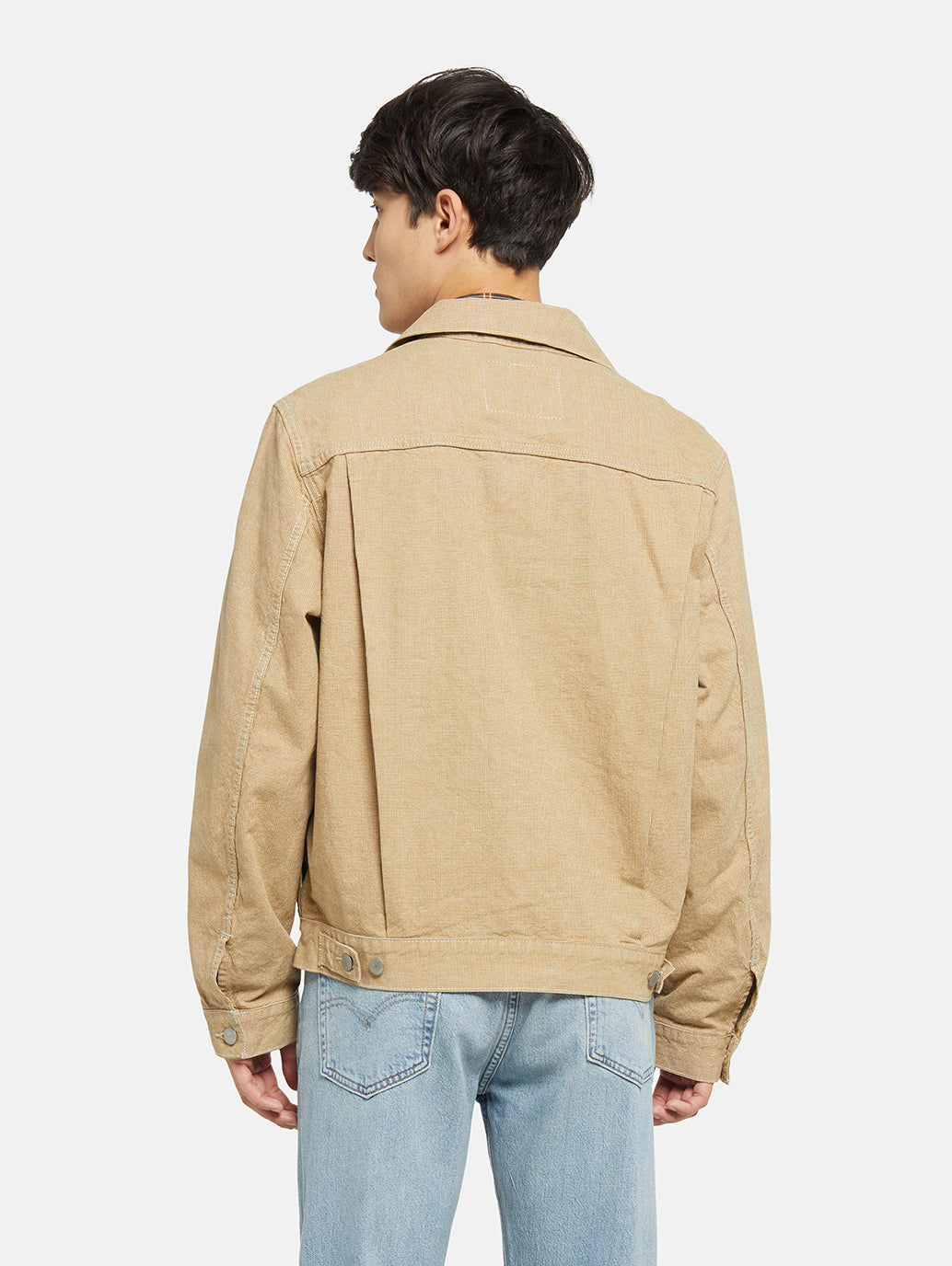 Men's Solid Khaki Relaxed Fit Jacket - 45b67dcf5fa7de5731115cd59e0e5f03 View