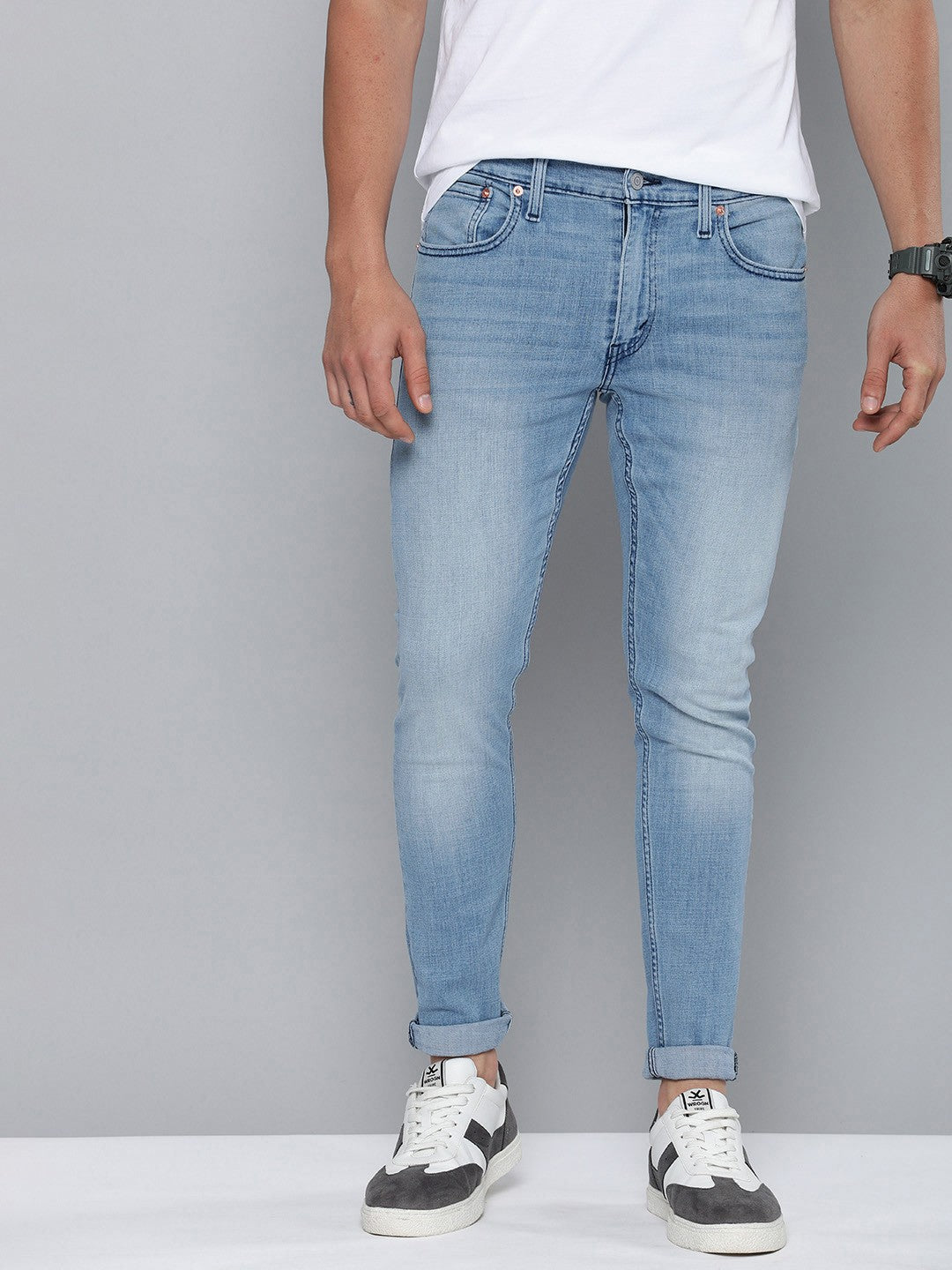 Men's Light Indigo Skinny Tapered Fit Low Rise Jeans – Levis India Store