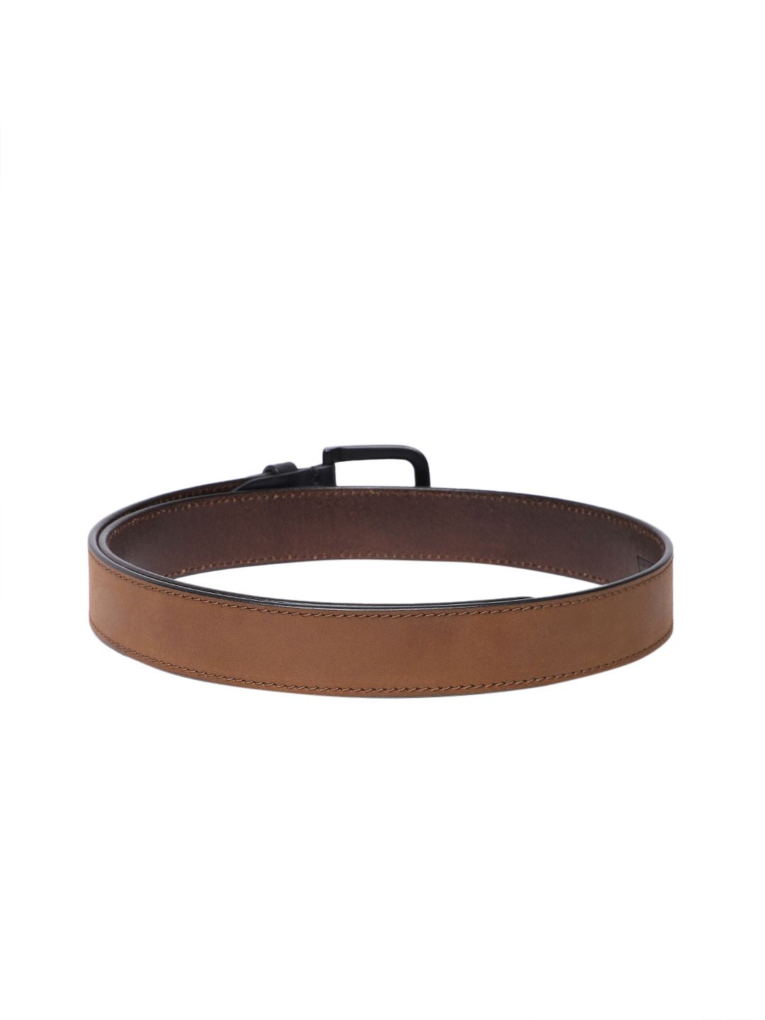 Men's Brown Solid Belt - 4d223c86-e029-49a9-a09d-05e47c78c8a91742192279778-Men-Solid-Leather-Belt-3101742192279616-2 View