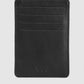 Men's Black Solid Card Holder - 51a8a2ee-1415-46cd-a5e6-195e0fd40fd31742210000791-Men-BlackTextured-Leather-Cardholder-6081742210000518-1 View