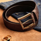 Men's Brown Solid Belt - 5211e325-3b1a-4c83-b0b4-35c2f70a27491744113398285-Levis-Men-Leather-Casual-Belt-6141744113397994-1 View