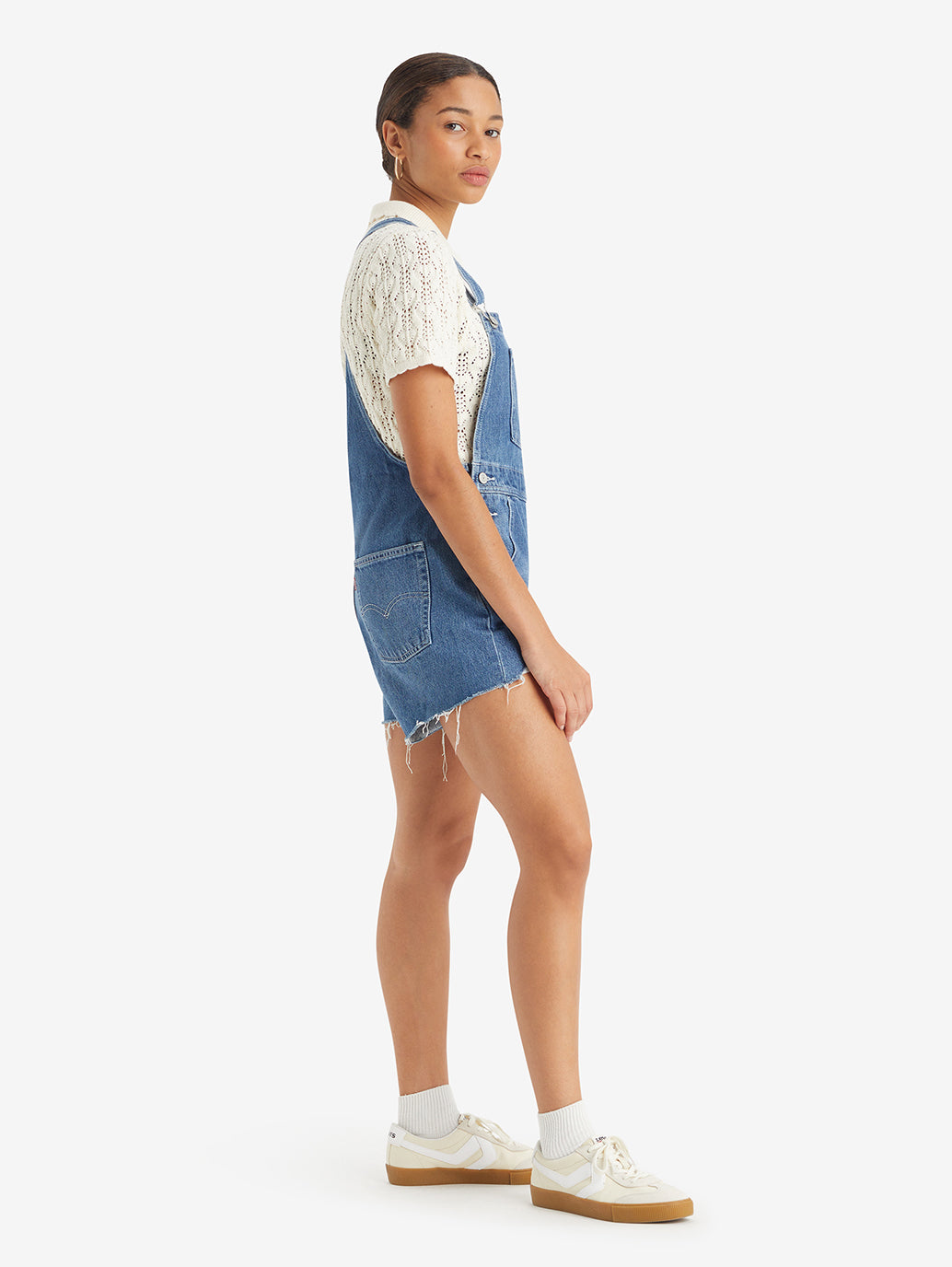 Women's Solid Blue Overalls