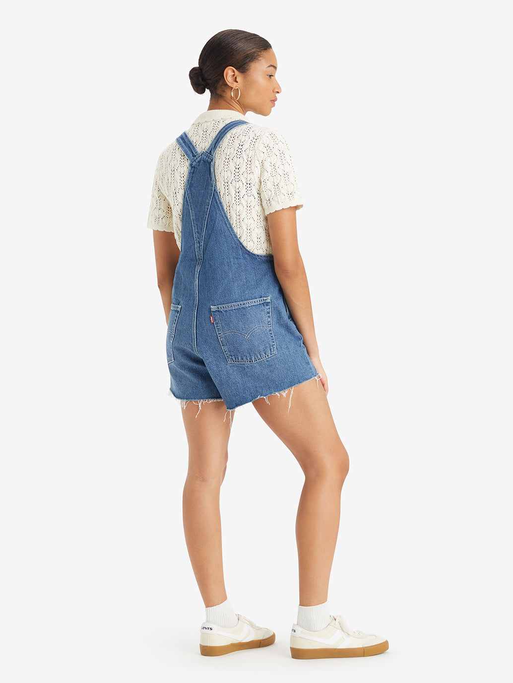 Women's Solid Blue Overalls