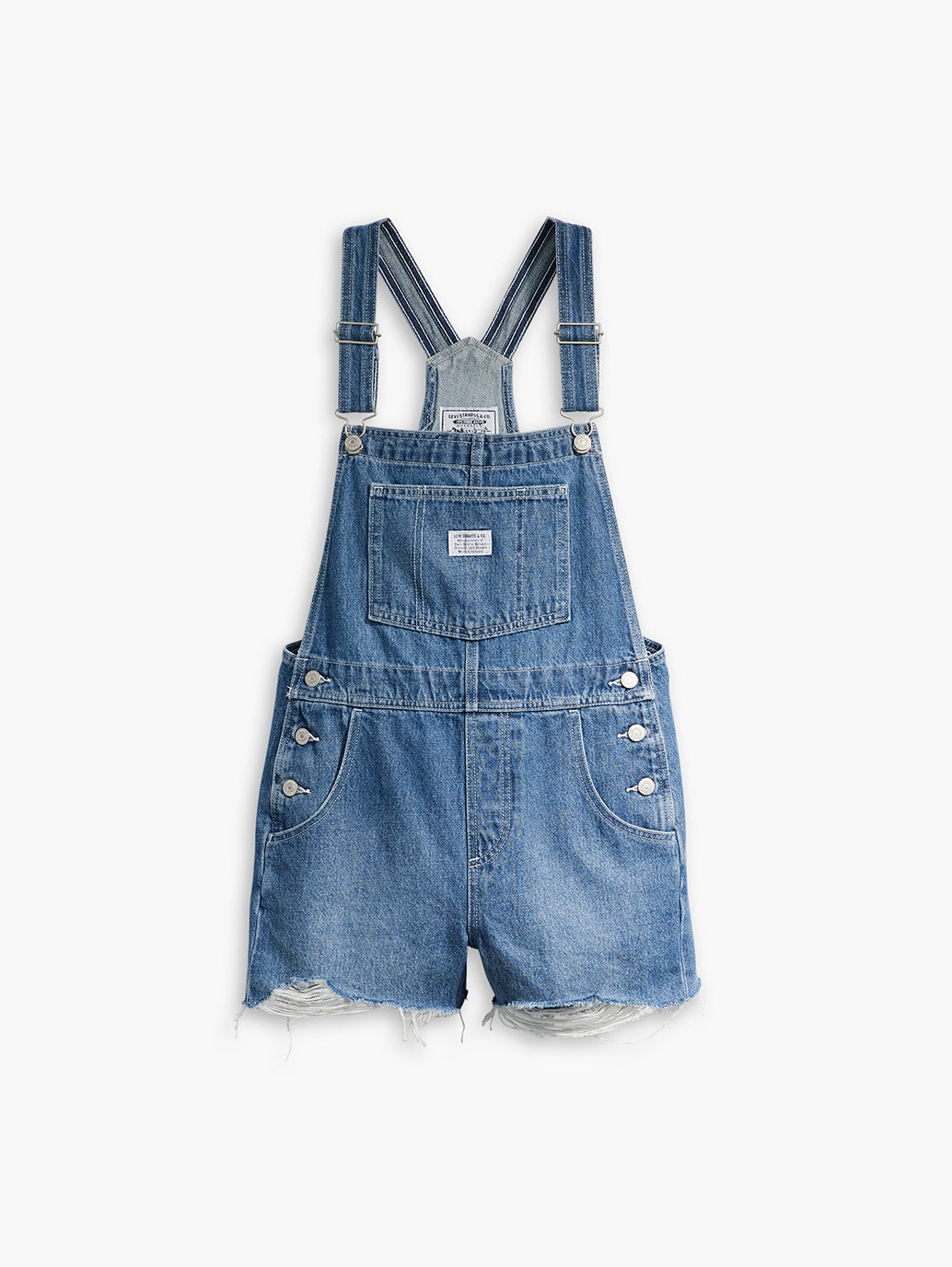 Women's Solid Blue Overalls