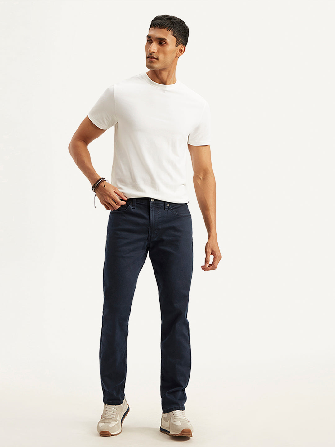 Men's 511 Dark Blue Slim Fit Mid Rise Jeans