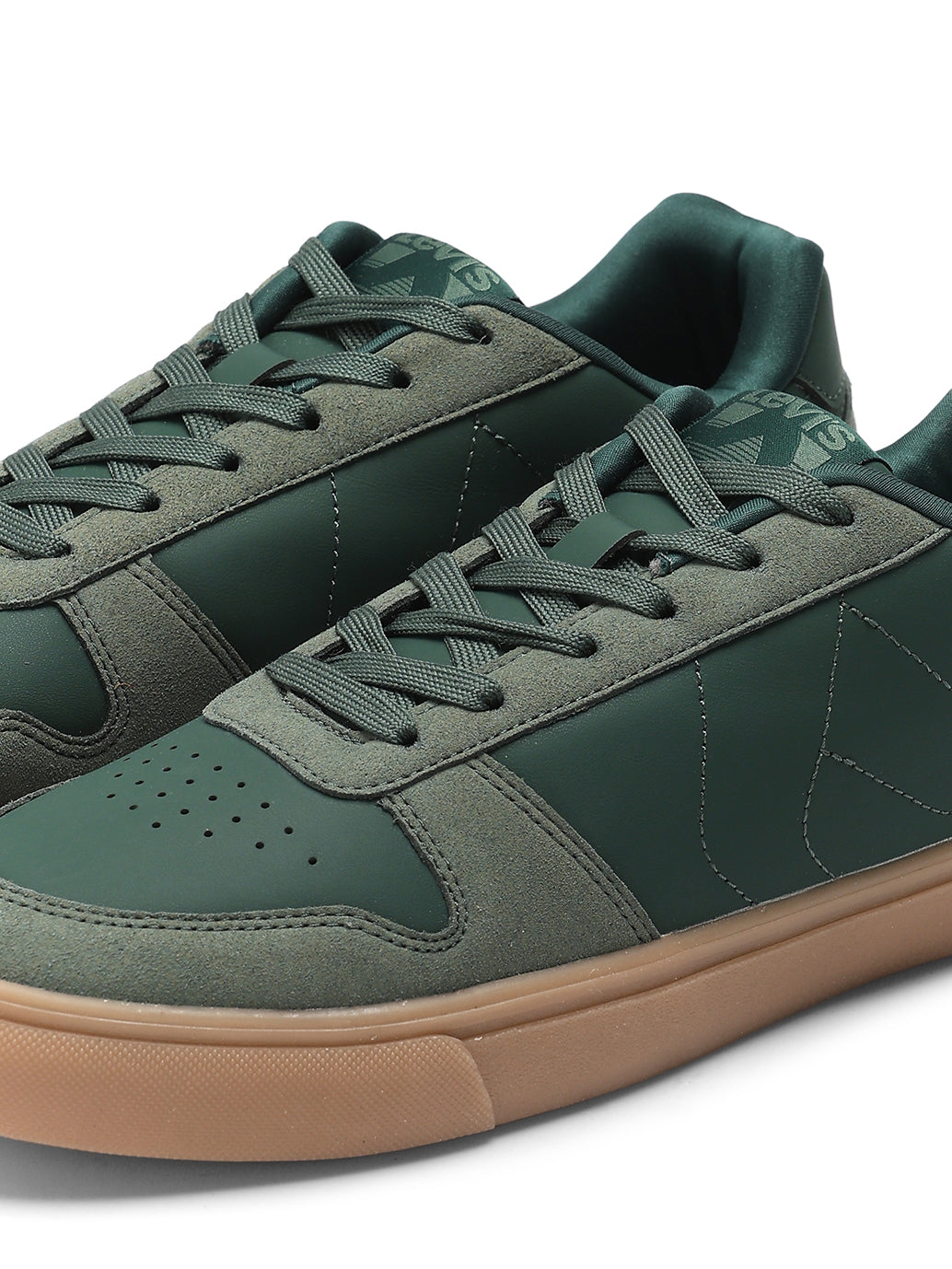 Men's Colorblock Green Sneakers - 378 View
