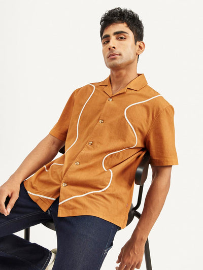 levi's Men's Resort Collar Embroidered Relaxed Fit Shirt-picture-43