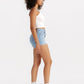 Women's High Rise Light Blue Shorts