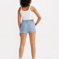 Women's High Rise Light Blue Shorts