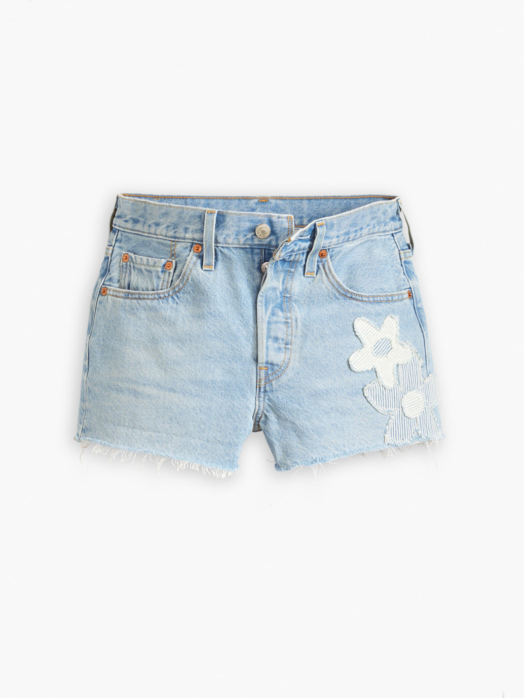 Women's High Rise Light Blue Shorts