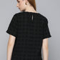 Women's Checked Round Neck T-shirt - 56b2f609-73fc-47c8-b944-6645bdd4a7bb1706073776310-Levis-Women-Tshirts-3621706073775909-4 View