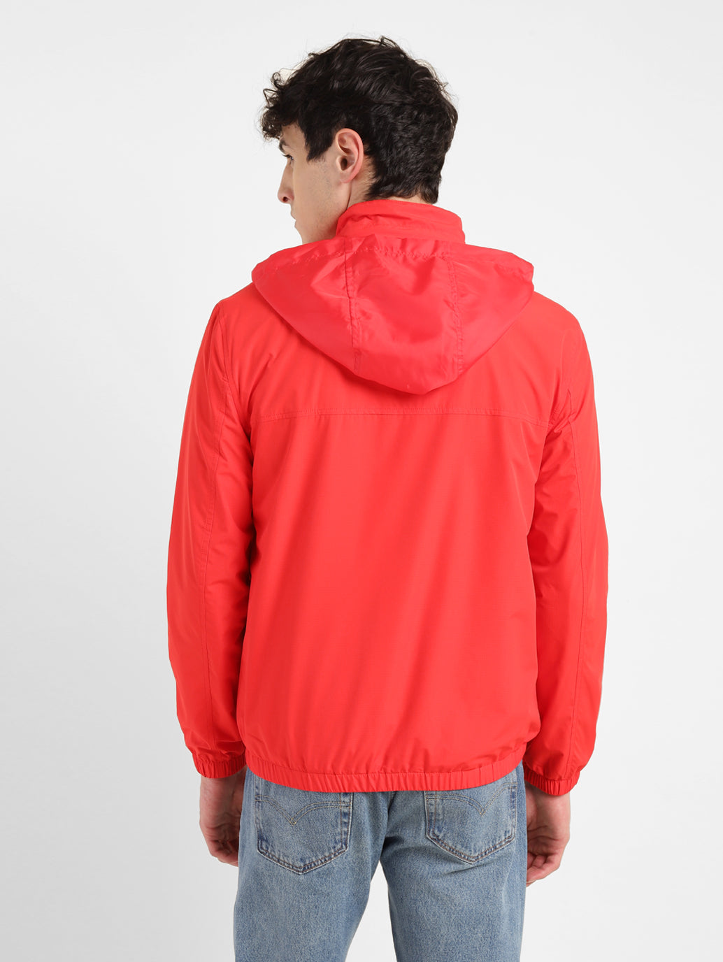 Men's Solid Red Mandarin Collar Tailored Jacket – Levis India Store