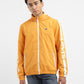 Men's Solid Yellow Mandarin Collar Jacket