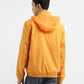 Men's Solid Yellow Mandarin Collar Jacket