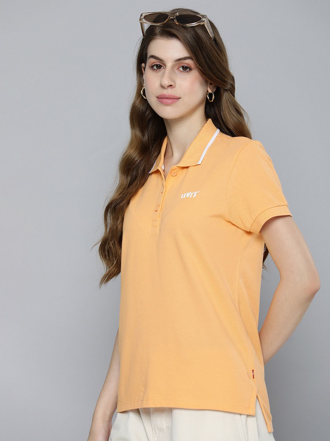 Women's Solid Polo T-shirt - 595d3b1a14a70db55f87129049735cc7 View